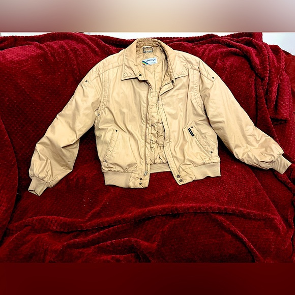 Members Only Other - Tan Puffer Vintage Members Only by Europe Craft Jacket w/Metal Tag/ Rainbow Tag